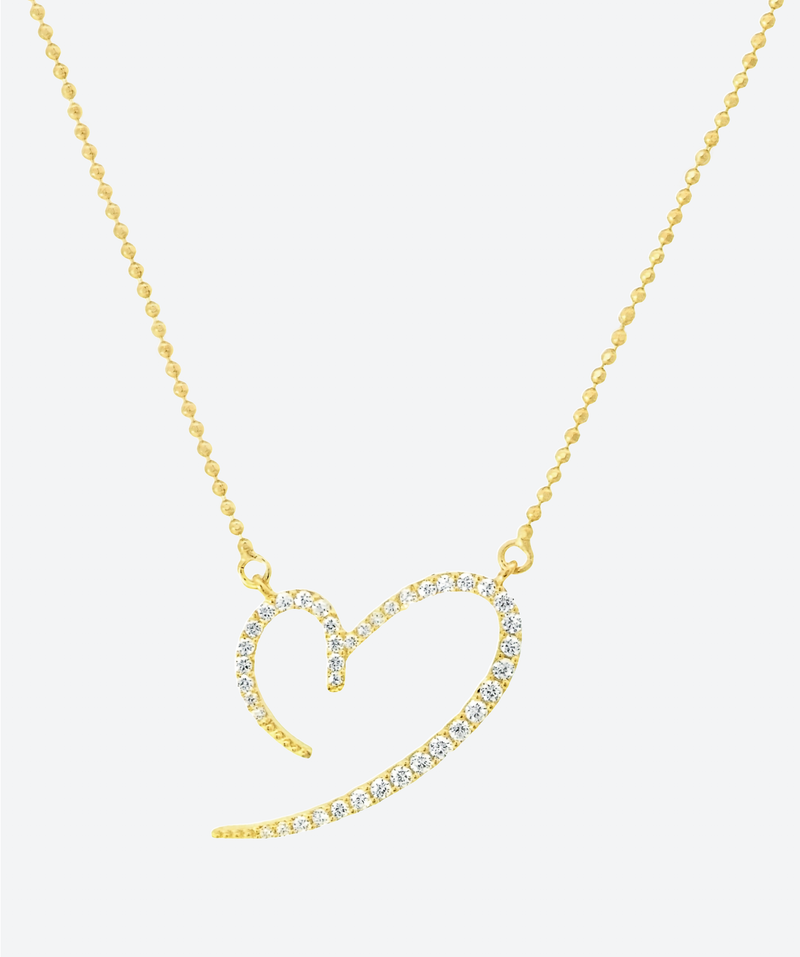 Crystal Hearts For moms Necklace