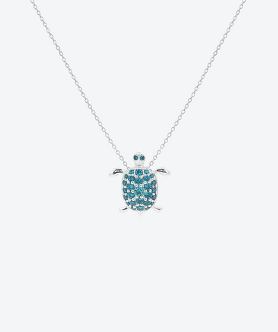 Dainty Pave Turtle Necklace