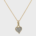 Brilliant Love Rules Heart Charm Necklace