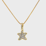 Brilliant Starfish Charm Necklace