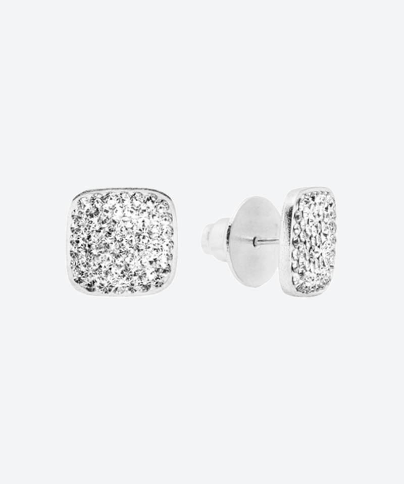 Crystal Square Studs