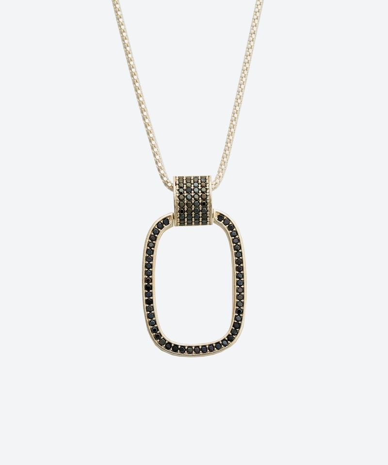 Rectangle Eternity Crystal Necklace