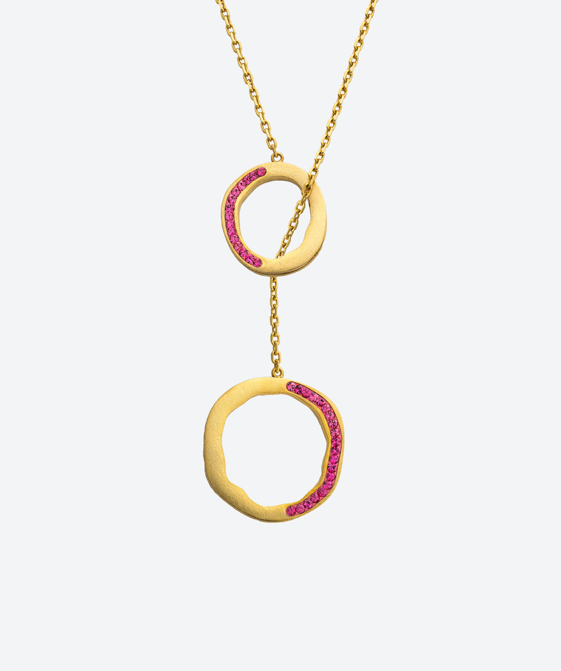Semi Circle Y Necklace