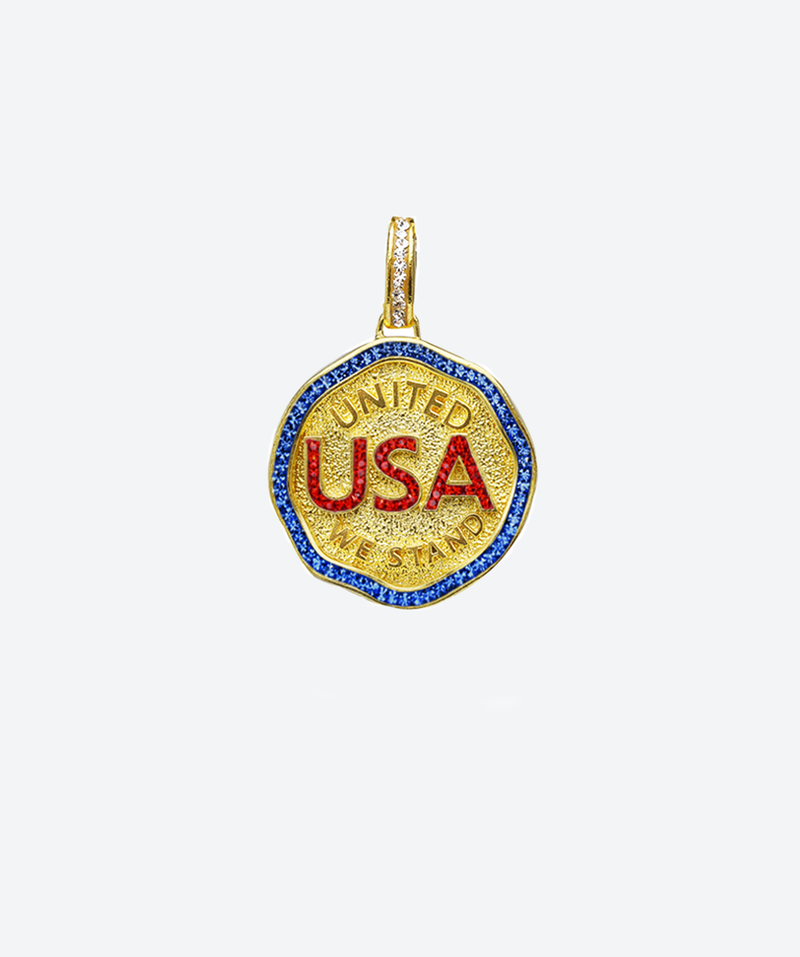 USA Medallion Charm