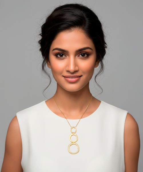 Semi Circle Cascade Necklace