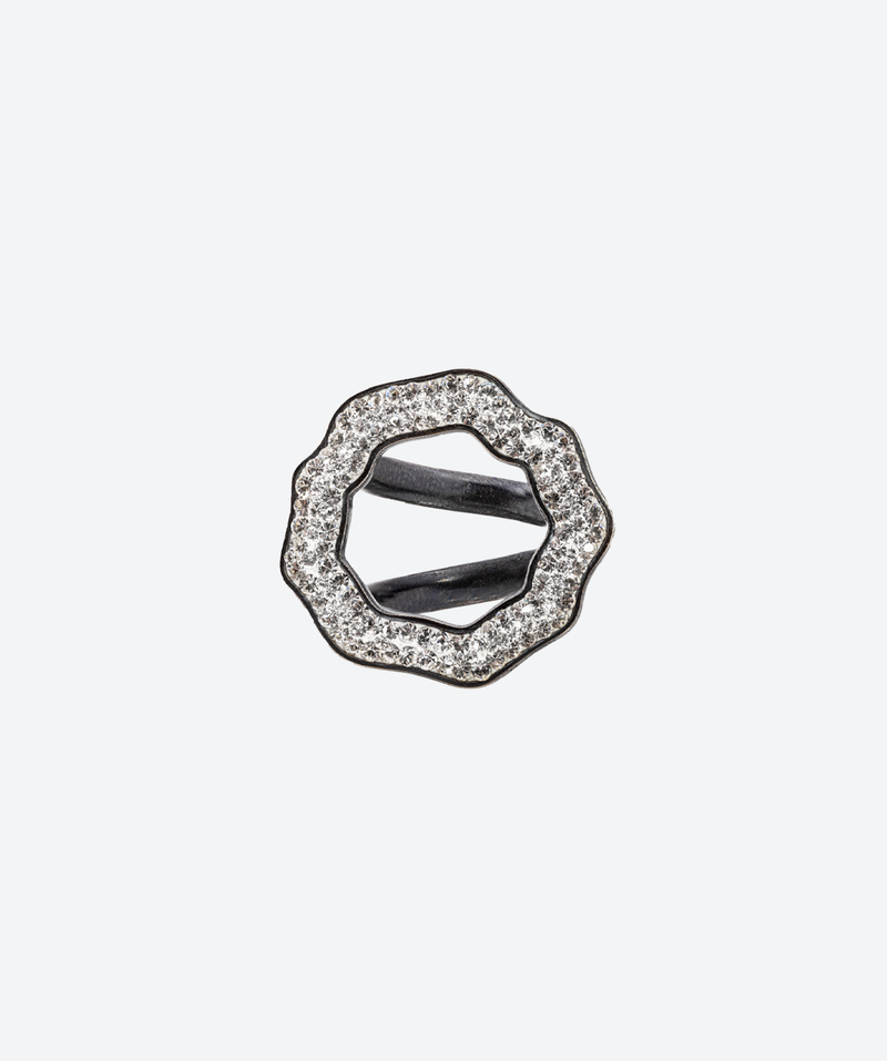 Crystal Open Round Ring