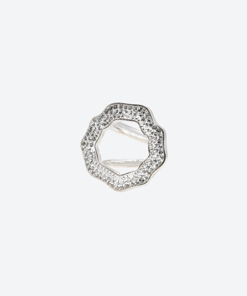 Crystal Open Round Ring