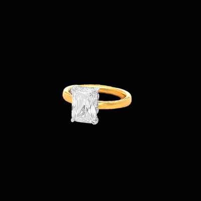 Diamond Solitaire Ring Classic Band