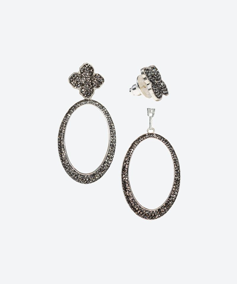 Flower & O Drop Earrings