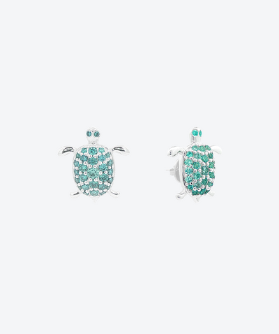 Pave Turtle Stud Earrings