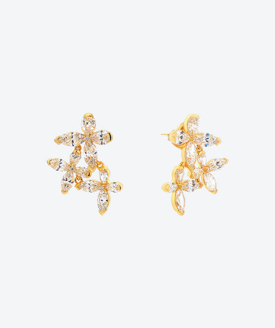 Monarch Butterfly Prong Trio Studs