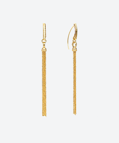 Tassel Loops Gold / Gold - La Costa Organic Jewelry
