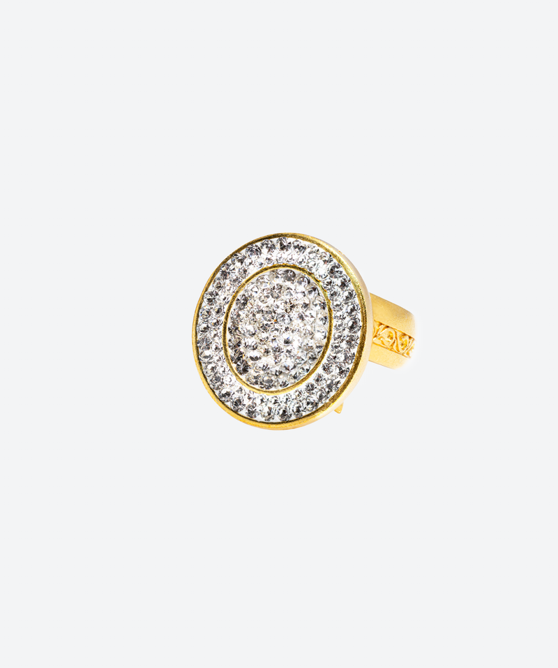 Dainty Oval Crystal Ring