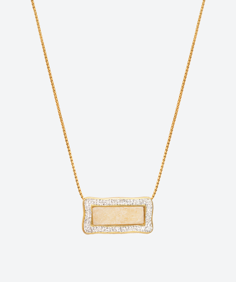 Rectangle 2025 gem necklace