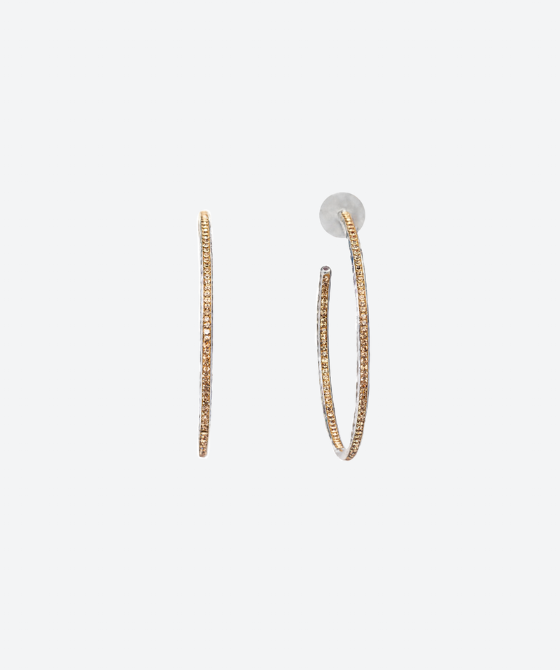 Inside Out Crystal Hoops
