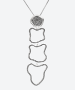 Open Geode Cascade Necklace