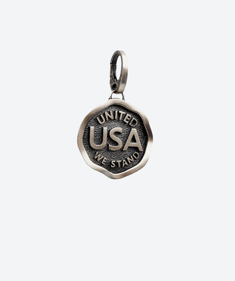 USA Medallion Silver Charm