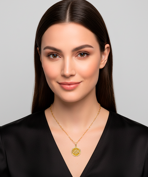 USA Medallion Necklace