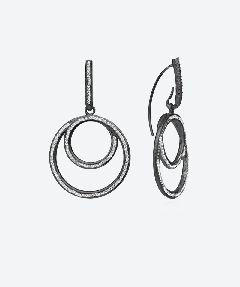 Eternity Swirl Loop Earrings