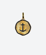Bon Voyage Anchor Medallion Charm