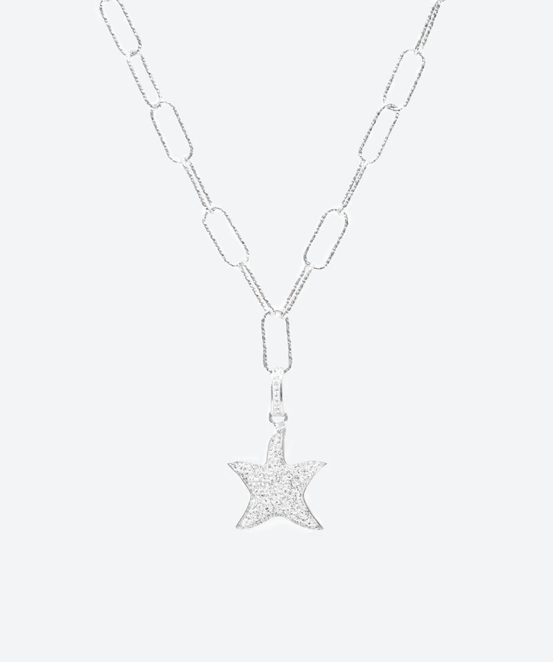 Brilliant Statement Starfish Charm Necklace