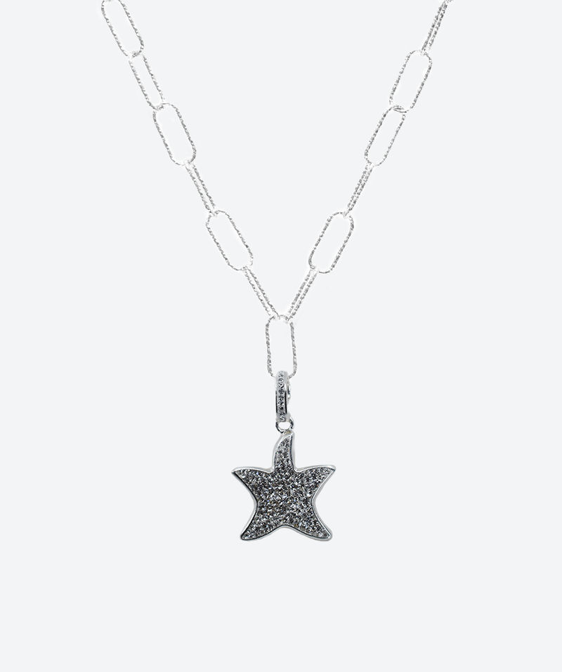 Brilliant Statement Starfish Charm Necklace