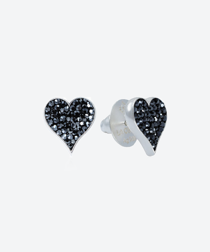 Love Rules Heart Stud Earrings