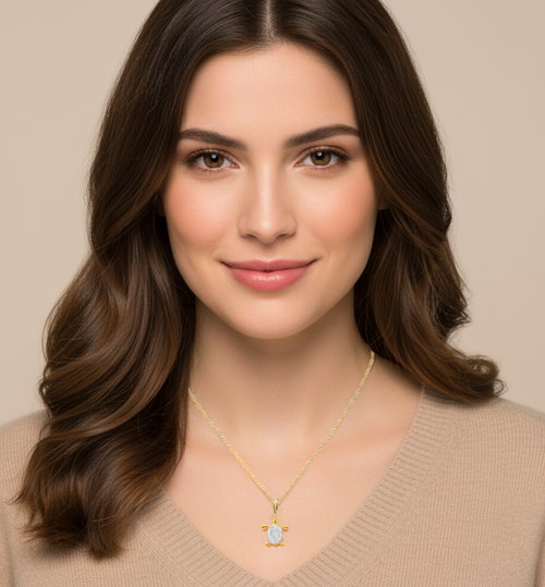 Turtley Cute Turtle Charm Necklace