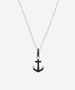 Brilliant Bon Voyage Anchor Charm Necklace