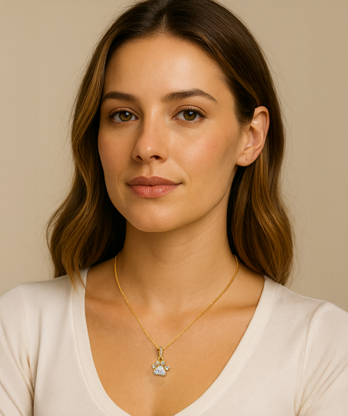 Brilliant PAWsitive Charm Necklace